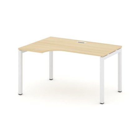 Стол рабочий эргономичный SN-5P.SPA-022(L) (1580х800/980х750) (Акация Лорка/Металл Белый)