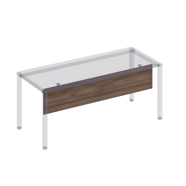 Экран стола защитный (ДСП) с кроншт. для стола 180 на мет. каркасе КФ Комфорт КФ К.815 1650x320x18 (Дуб шамони темныйСерый)