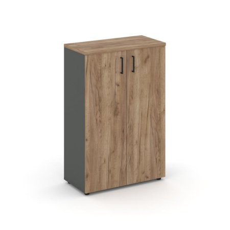 Шкаф средний широкий SN.STS.E-204 (796х400х1203) (Антрацит/Дуб Табак)