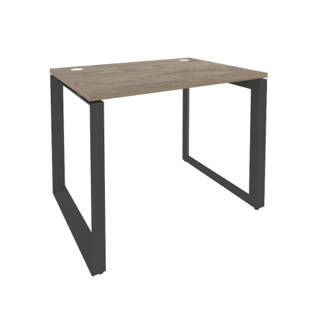 Стол рабочий на О-образном м/к Onix O.MO-SP-1.7 980x720x750 (Тиквуд Темный/Черный металл)