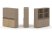 Тумба двойная + высокая надставка ES.NB.2V-4 (1500х410х1520) (Латте/Тиквуд Светлый)