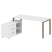Рабочая станция с опорной тумбой левая Metal System Style БП.РС-СТС-2.4 Л 1700x1520x750 (Дуб Наварра/Серый металл)