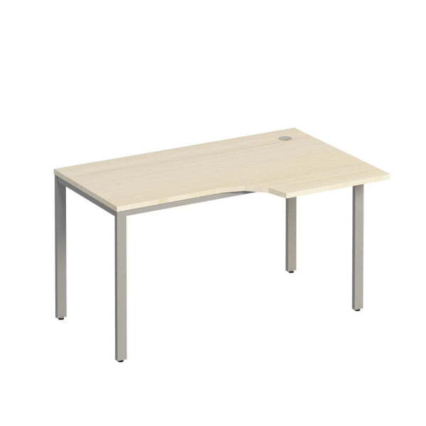 Стол эргономичный правый на металлокаркасе  Комфорт МП2 К 194 1400x900x750 (Дуб шамони светлыйСерый)