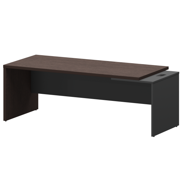 Стол руководителя правый Кортез KZ-22R 2200x900x750 (Дуб венге/Графит)