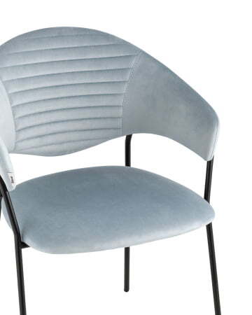 Стул Алексис велюр пыльно-голубой (Стул Алексис пыльно-голубой)
