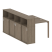Рабочая станция с опорным шкафом-купе Metal System Style БП.РС-СШК-4.1 1410x2332x1098 (Дуб Наварра/Серый металл)