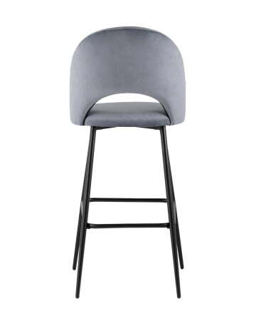 Стул барный Меган велюр серый (Стул барный Меган серый)