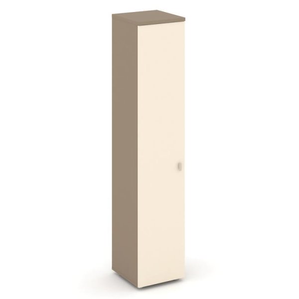 Шкаф высокий узкий левый ES.SU-1.9 (L) (400х420х1977) (Латте/Сатин)