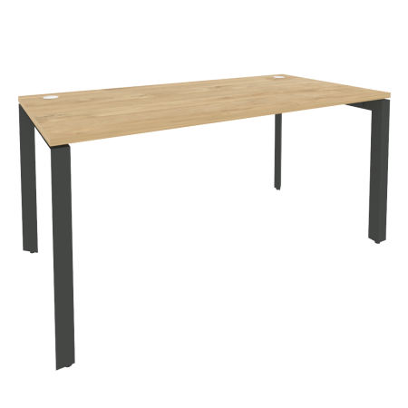 Стол рабочий на П-образном м/к Onix O.MP-SP-4.8 1580x800x750 (Тиквуд Светлый/Черный металл)