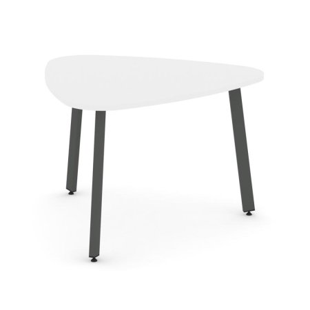 Стол переговорный SN-6.SPRG-71.3 (1200х1200х750) (Белый/Металл Антрацит)