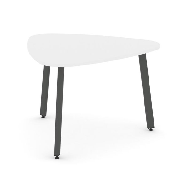 Стол переговорный SN-6.SPRG-71.3 (1200х1200х750) (Белый/Металл Антрацит)