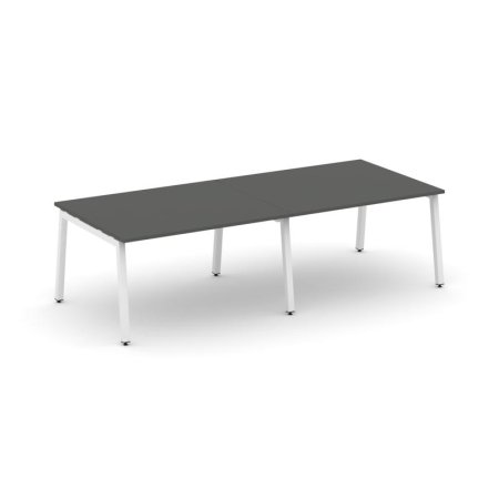 Стол переговорный SN-5A.SPRG-043.3 (2760х1180х750) (Антрацит/Металл Белый)