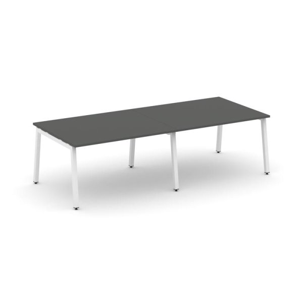 Стол переговорный SN-5A.SPRG-044.3 (3160х1180х750) (Антрацит/Металл Белый)