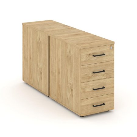 Тумба опорная/приставная SN.TOP-012 (416х1432х750) (Тиквуд Светлый)