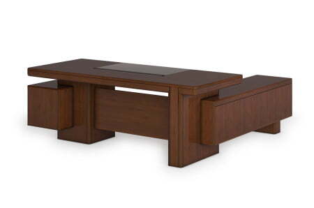 Стол руководителя Mux R-203L 2100x2040x760 (Орех Американский)