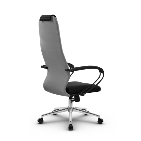 Кресло для руководителя Метта SU-B-10/подл.130/осн.009 (Светло-серый)