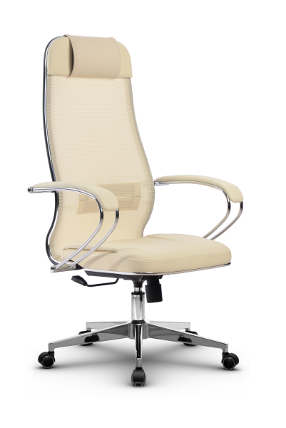 Кресло для руководителя Метта МЕТТА-5(MPES)/подл.116/осн.004 (Светло-бежевый)