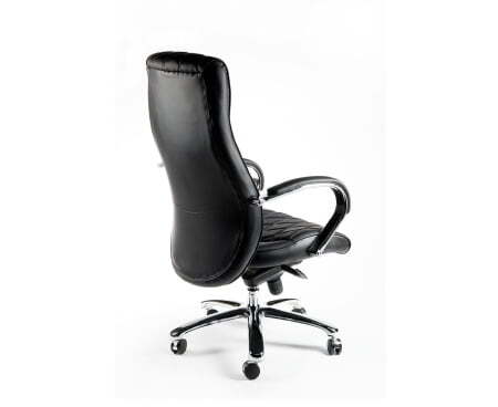 Бонд / (black) сталь + хром / черная экокожа (Черный)