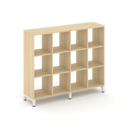 Каркас стеллажа 3 яруса SN.KS-340 (1488х400х1248) (Акация Лорка/Металл Белый)