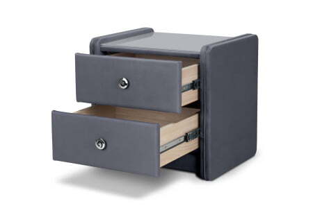 Тумба для спальни Lion (540x440x520) Серый (Серый)