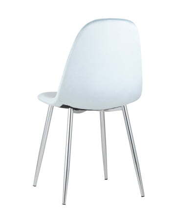 Стул Валенсия велюр пыльно-голубой хромированные ножки (Стул Валенсия пыльно-голубой)