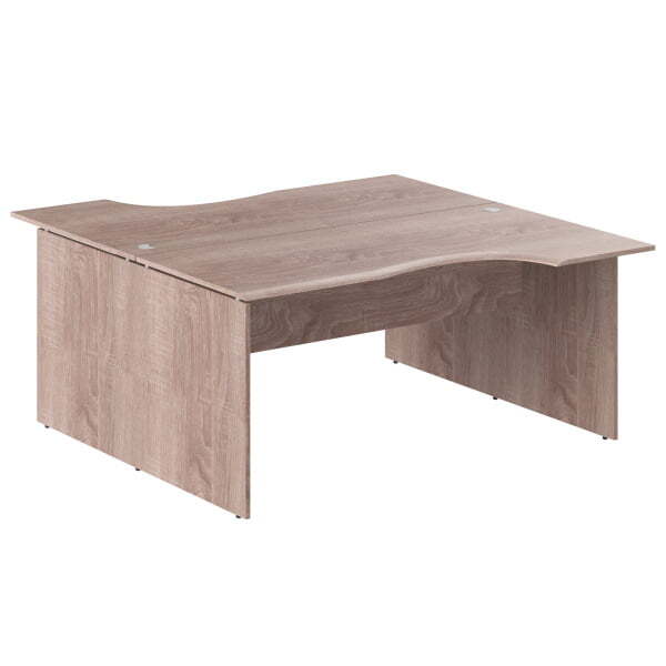 Рабочая станция из 2-х столов Wave W2CET 169.1 1600x1806x750 (Дуб Сонома)