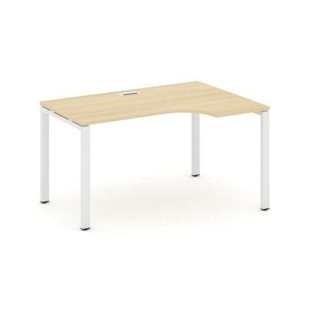 Стол рабочий эргономичный SN-6P.SPA-021(R) (1380х800/980х750) (Акация Лорка/Металл Белый)