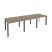 Стол переговорный Onix O.MP-PRG-3.1 2940x980x750 (Тиквуд Темный/Белый Металл)
