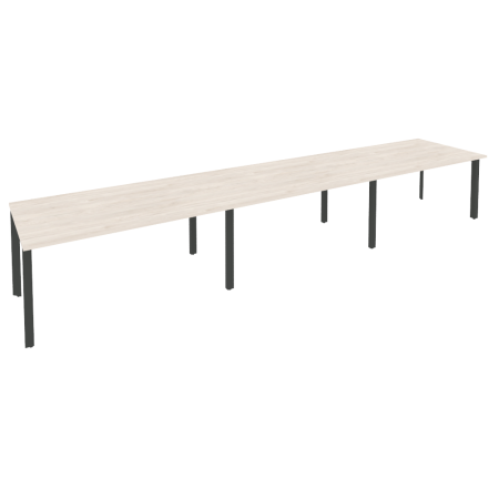 Стол переговорный Onix O.MP-PRG-3.4 4740x980x750 (Денвер Светлый/Черный металл)