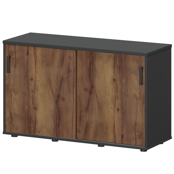 Тумба-купе Смарт СМТ-12К Тип1 1236x444x750 (Графит/Таксония)