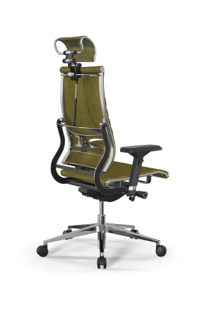 Кресло для руководителя Метта Y 2DM B2-12D - GoyaLE /Kc31/Nc31/D04P/H2cV-3D(M26.B32.G25.W03) (Оливковый)