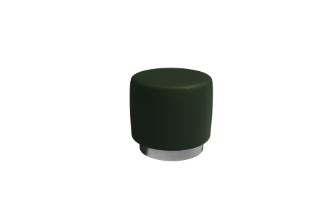 Пуфик PV-1 (Latte Lux 412/Серебро)