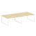 Рабочая станция Metal System Style БО.СМ-4.4 3200x1475x750 (Дуб Наварра/Серый металл)