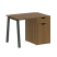 Стол письменный VR.SP-3-98.1.A 980x720x750 (Серый/Белый Металл)