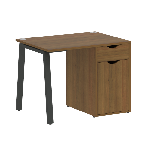 Стол письменный VR.SP-3-98.1.A 980x720x750 (Орех Гварнери/Антрацит Металл)