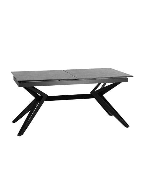 Стол обеденный Олимпия раскладной 160-210*90 керамика темная (Стол обеденный Олимпия черный)