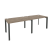 Рабочая станция на П-образном м/к Onix O.MP-RS-2.2.8 2360x800x750 (Тиквуд Темный/Белый Металл)