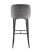 Стул барный Оскар велюр серый (Стул барный Оскар серый)
