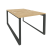 Рабочая станция на О-образном м/к Onix O.MO-D.RS-2.1.8 980x1635x750 (Тиквуд Темный/Белый Металл)