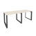 Рабочая станция на О-образном м/к Onix O.MO-RS-2.1.7 1960x720x750 (Тиквуд Темный/Белый Металл)