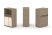 Тумба одиночная + низкая надставка ES.NB.1N-3 (750х410х1135) (Латте/Тиквуд Светлый)