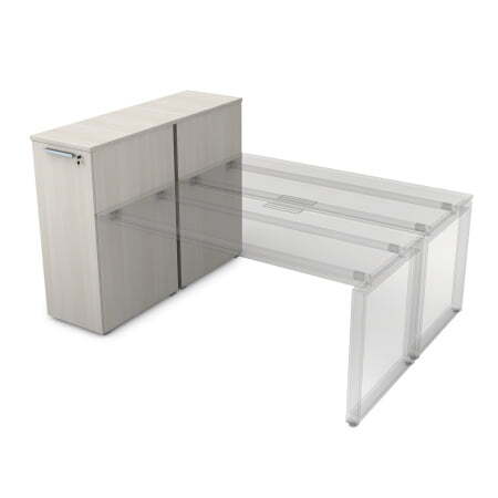 9ТП.012.4 Тумба с выкатной секцией (1635x450x1150) (Ivory)