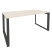 Стол рабочий на О-образном м/к Onix O.MO-SP-4.8 1580x800x750 (Тиквуд Темный/Белый Металл)