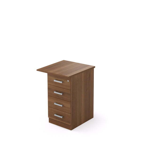 2ТЗ.002.5 Тумба приставная с топом, замок 550x600x750 (Шамони темный)