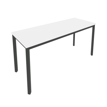 Стол письменный на металлокаркасе Slim С.СП-6.1 1580x600x750 (Белый/Антрацит металл)