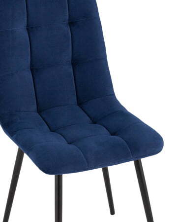 Стул Oliver велюр тёмно-синий (Стул Oliver темно-синий)