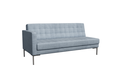 Секция с подлокотником трехместная FR-SP-03 (R) (Enzo 994/Металл Серый)