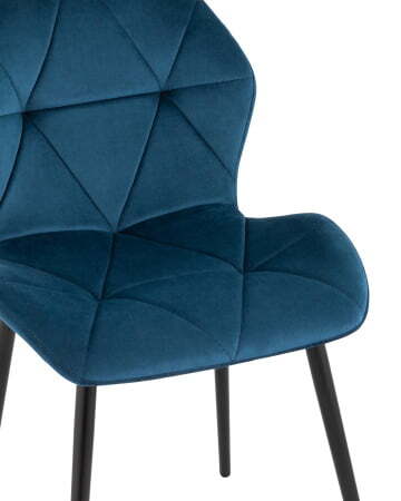 Стул Эдвин велюр синий (Стул кухонный Эдвин синий)