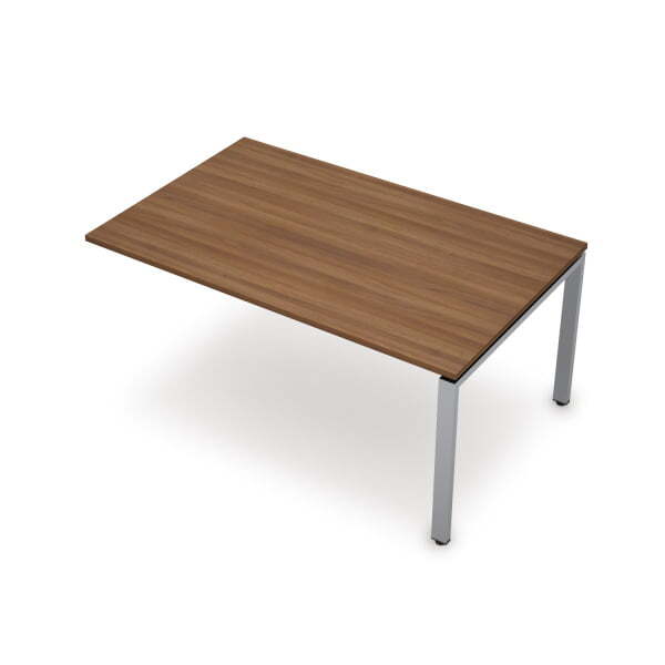 6МПК.604 Бенч-система для переговорных столов, конечный модуль (1600x1000x750) (Шамони темный/Алюминий матовый)