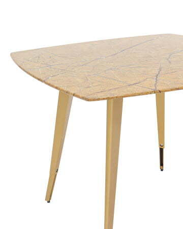 Стол обеденный Ричмонд 100*100 охра стеклянный (Стол обеденный Ричмонд охра)